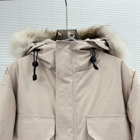 Canada Goose Expedition white Unisex Hooded Parka - Picture 3 of 9